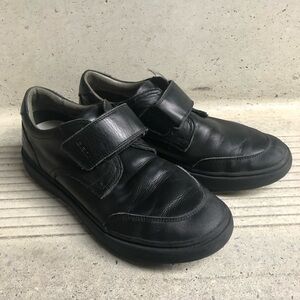 Geox black Velcro shoes slip ons sneakers